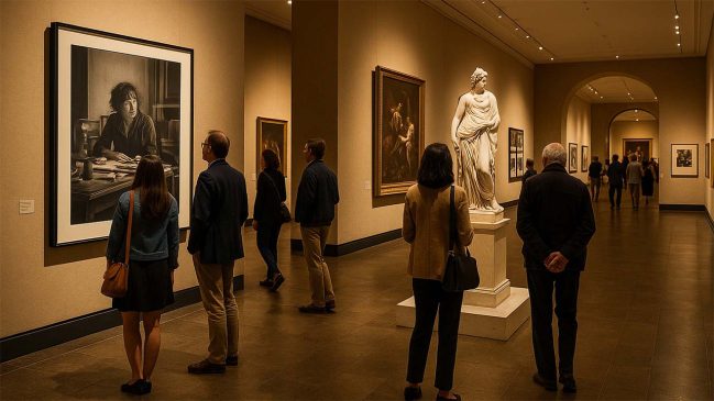 Visitatori in museo