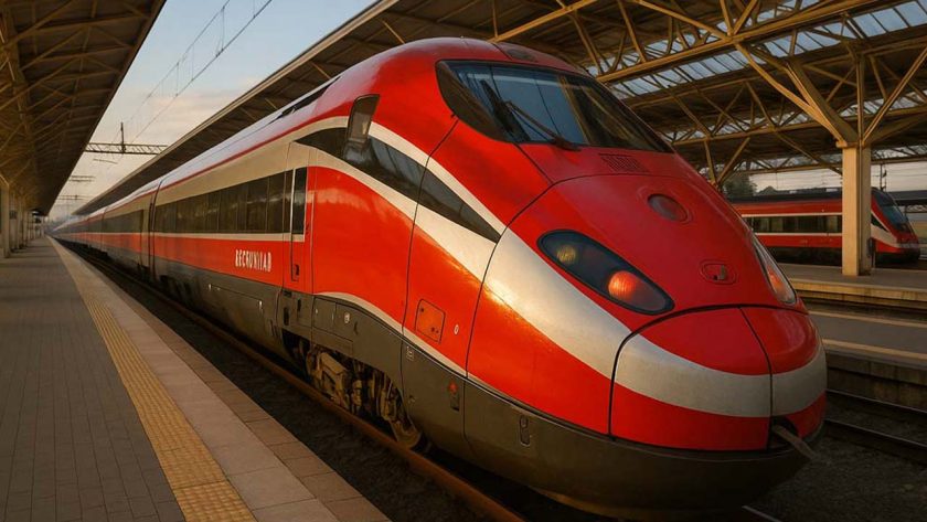Treno Frecciarossa moderno
