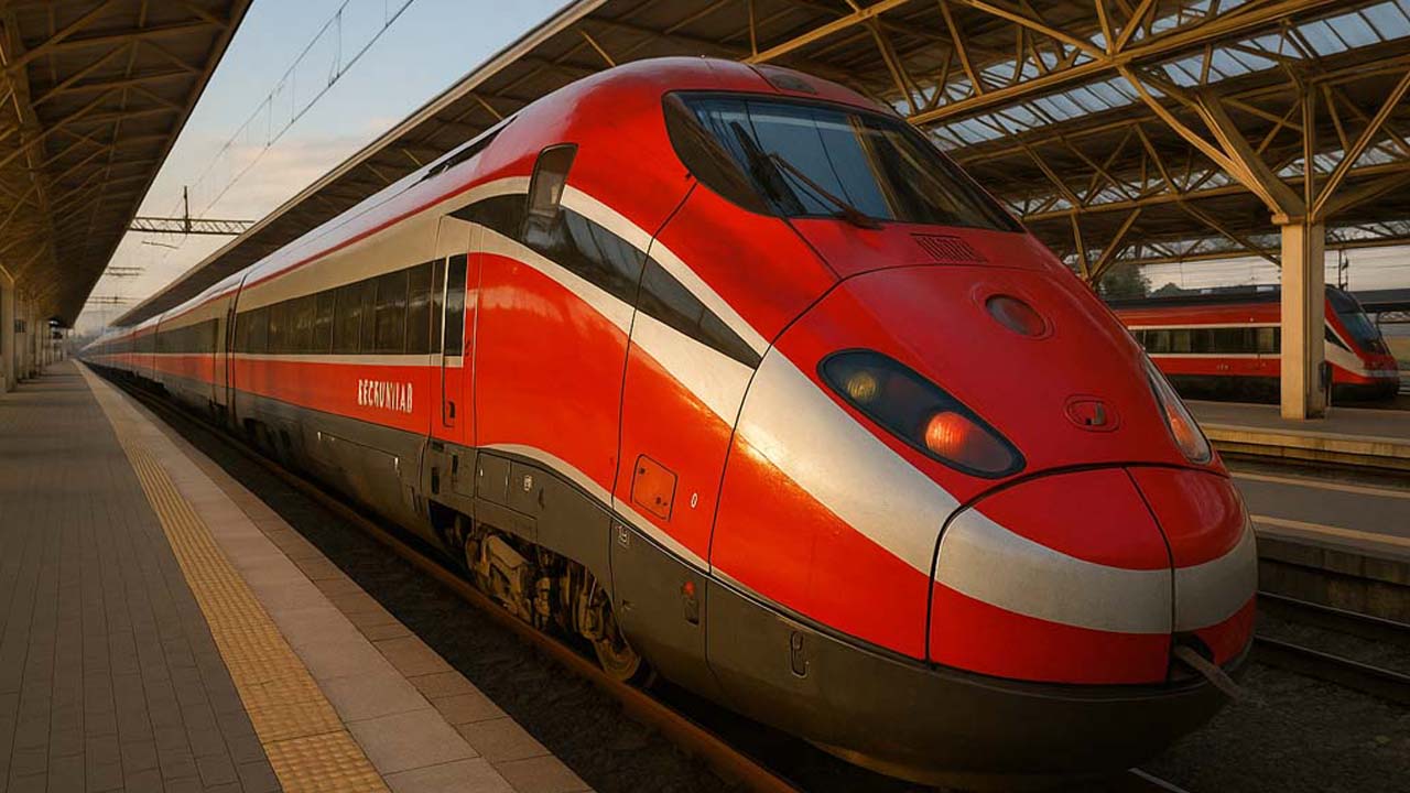 Treno Frecciarossa moderno