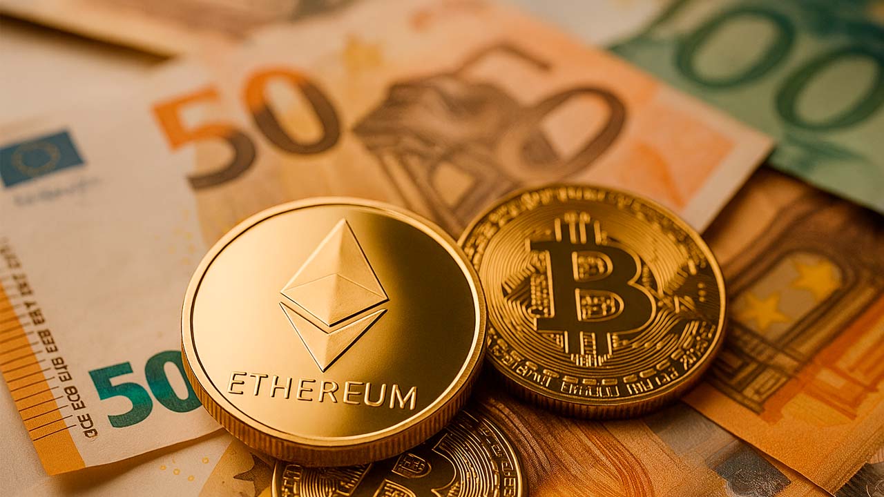 Monete Ethereum Bitcoin Euro