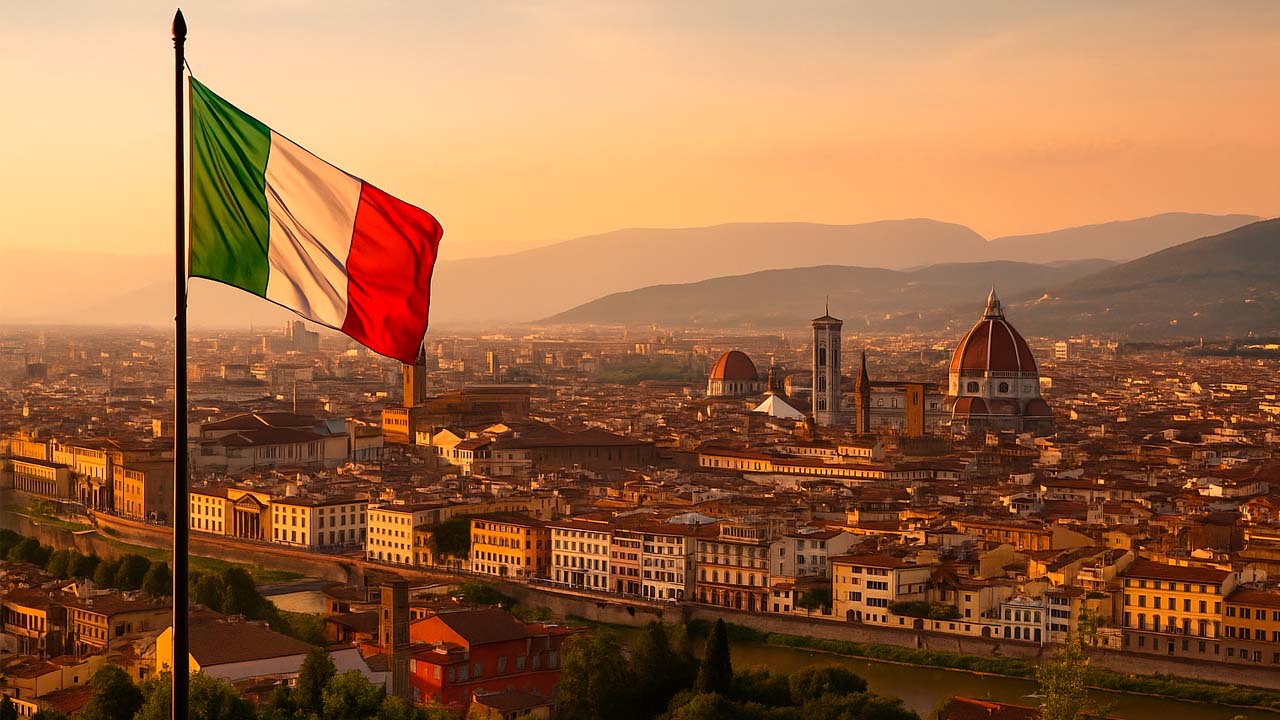 Panorama urbano Firenze Italia