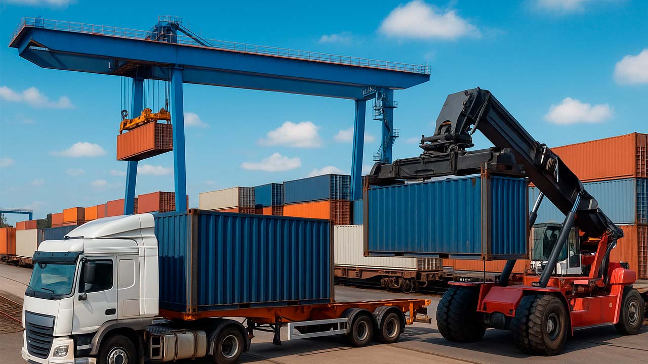 Container Intermodale In Porto