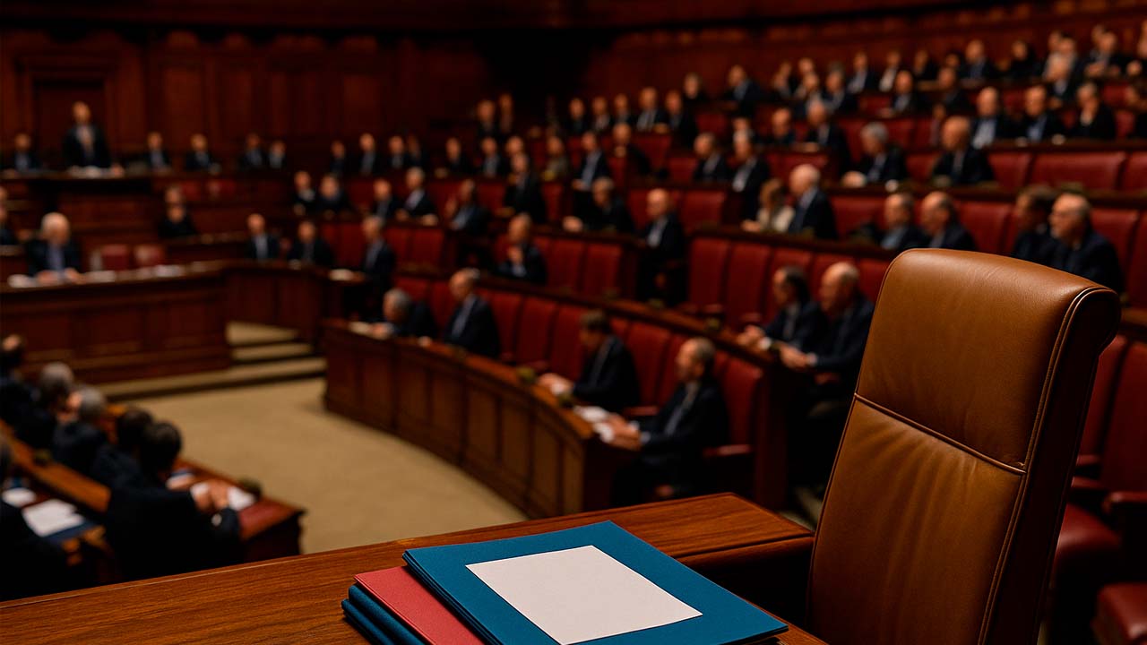 Aula parlamentare vuota