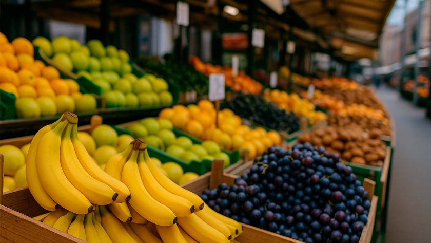 Frutta fresca al mercato