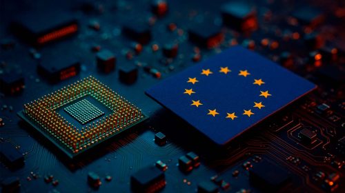 Bandiere e chip tecnologico