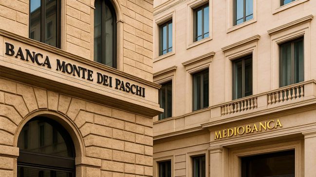 Facciate di banche italiane