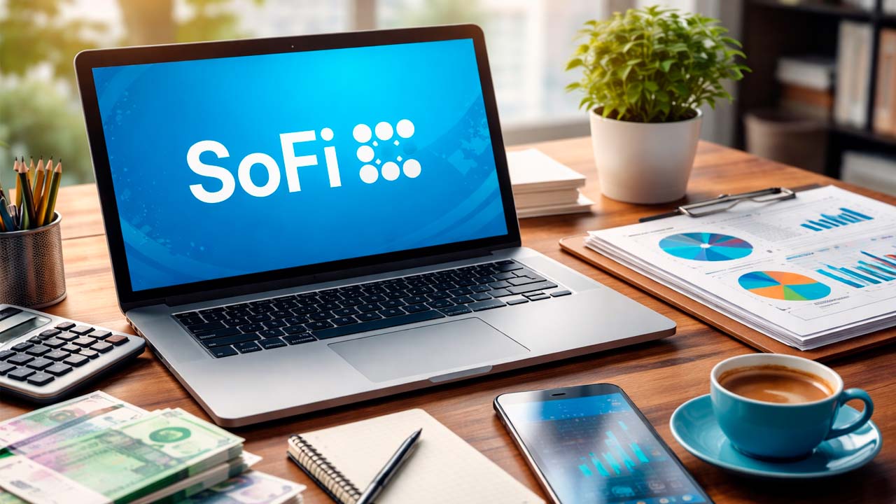 Scrivania fintech moderna