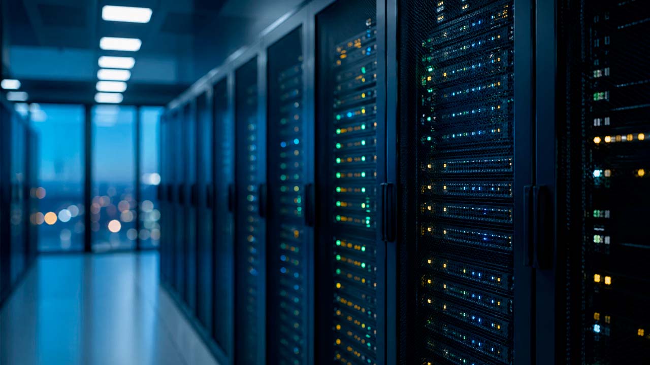 Sala server cloud moderna